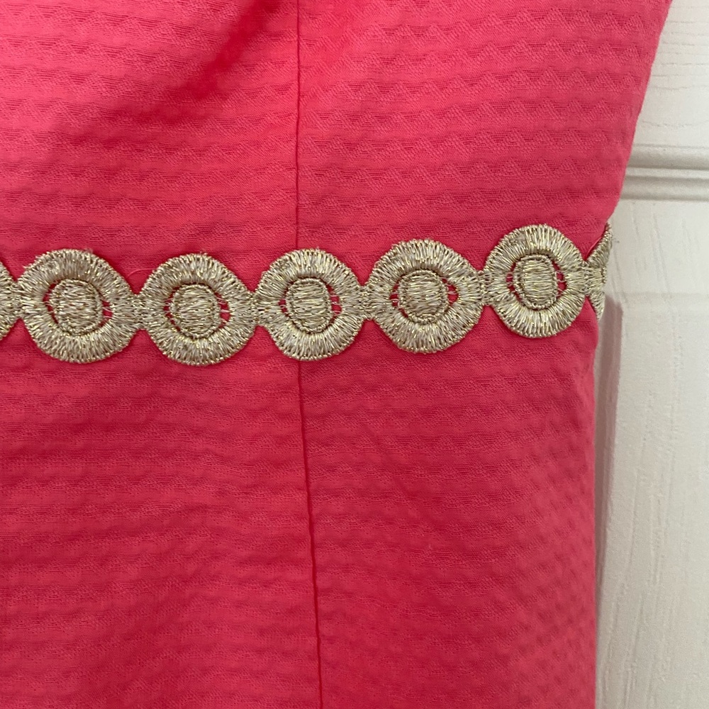 Lilly Pulitzer Kiki Dress In Pink Salmon - Size 2 -EUC - Picture 3 of 8